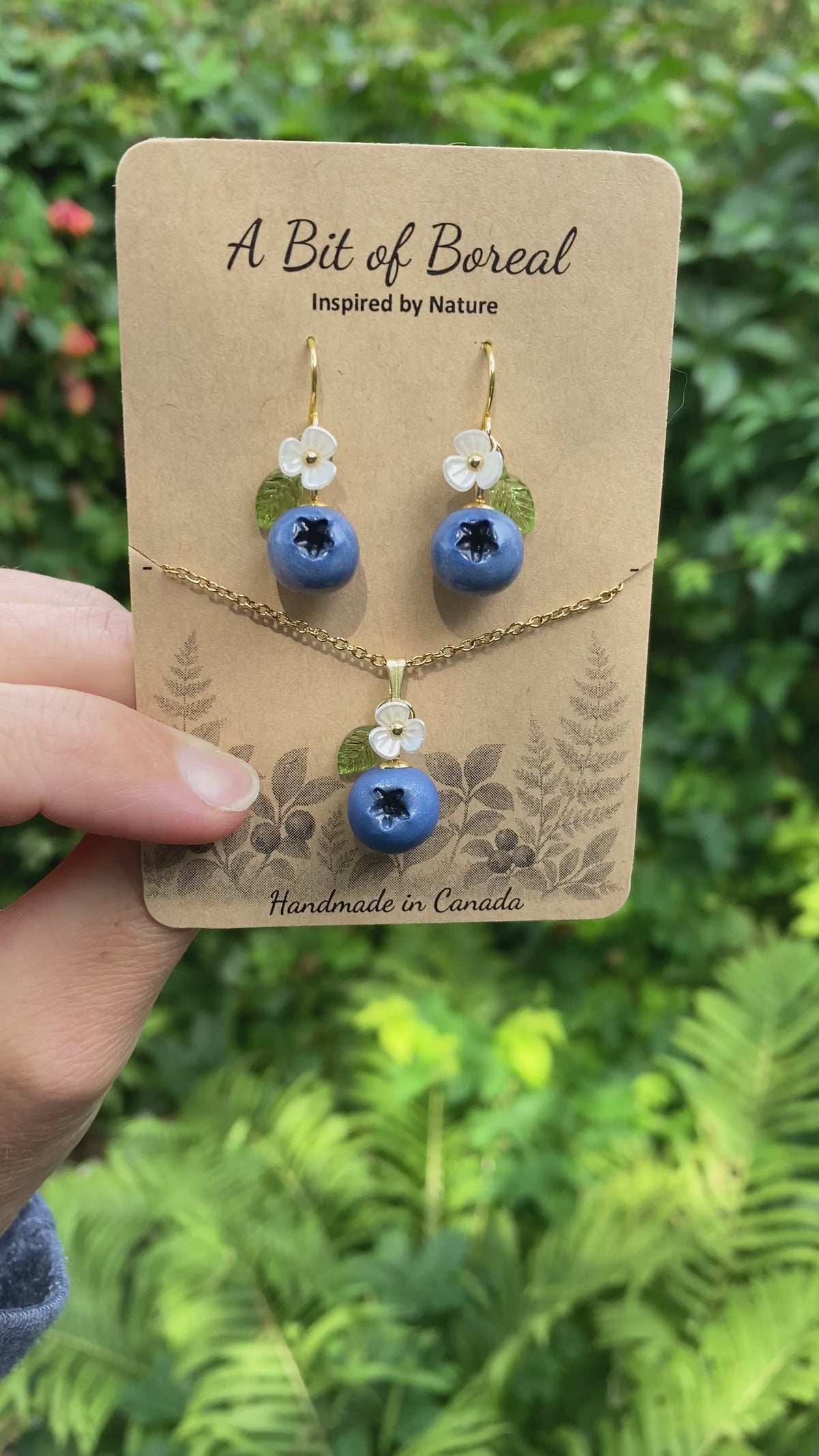 Blueberry Jewelry Set