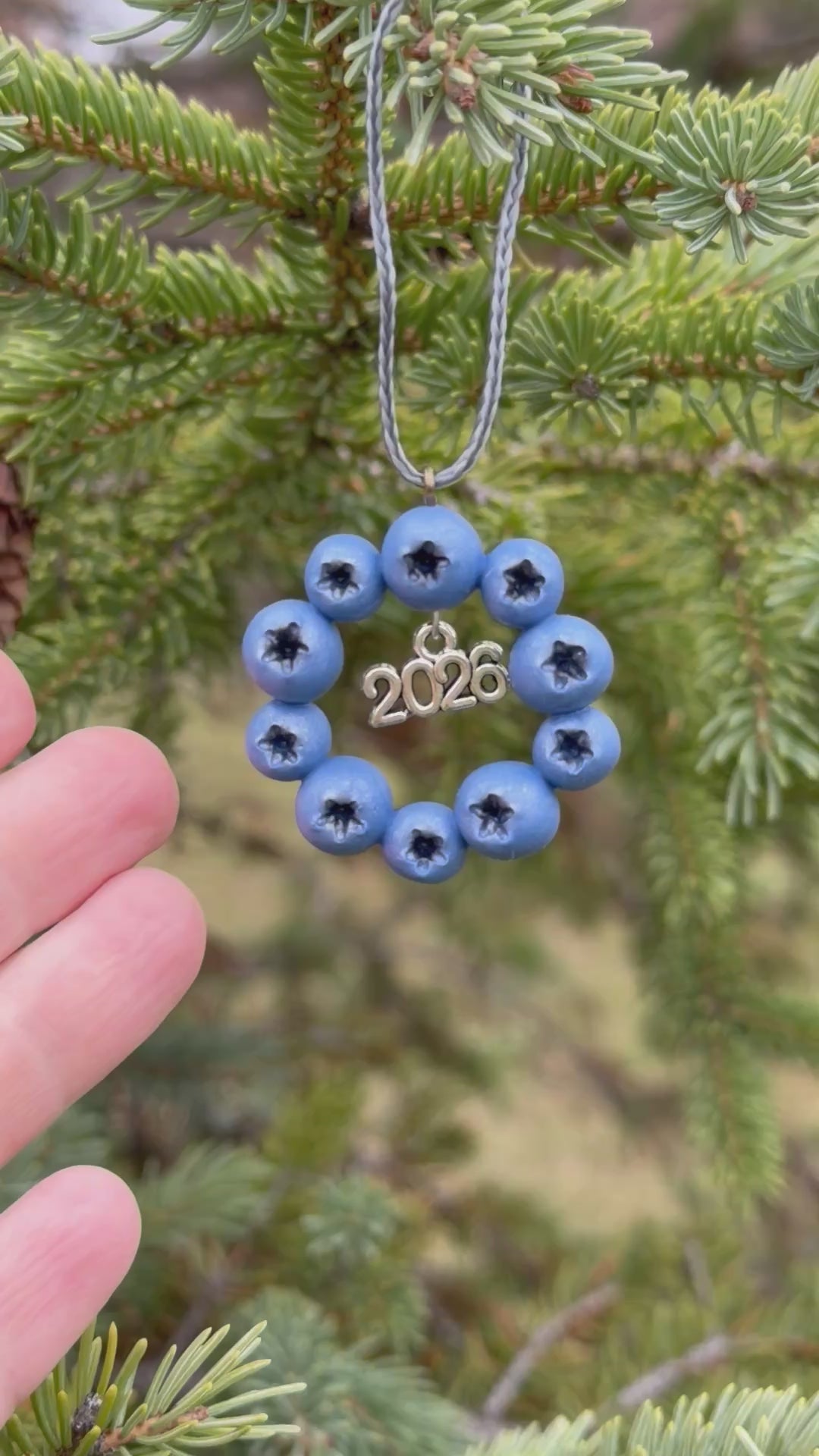 2026 Blueberry Wreath Ornament